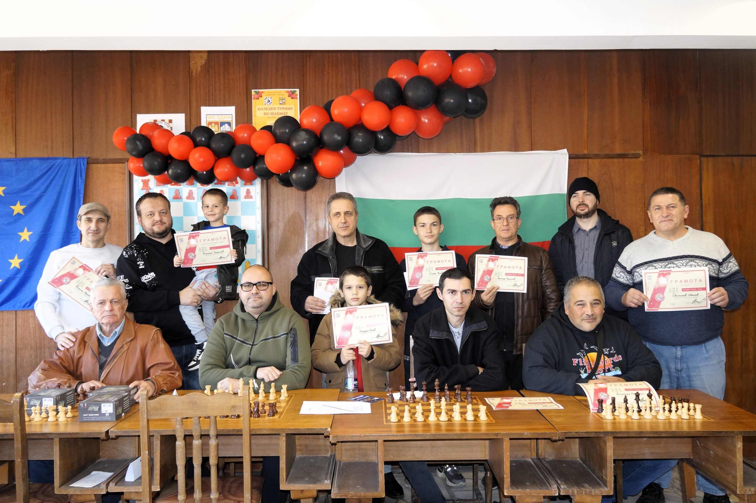 Николай Георгиев спечели традиционния коледен турнир по блиц шахмат в Мездра